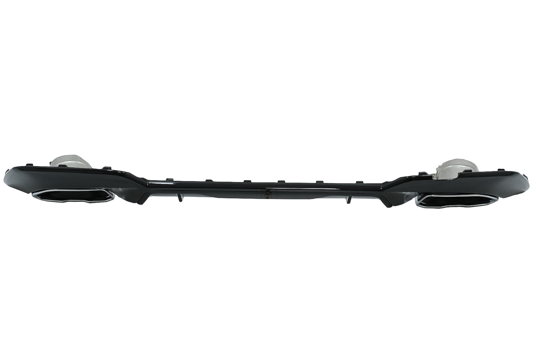 Heckschürzendiffusor Mit Verchromten Endrohren Passend Für BMW 3er G20 G28 Limousine G21 Touring (2018-Up) M340i M Look Piano Black KITT