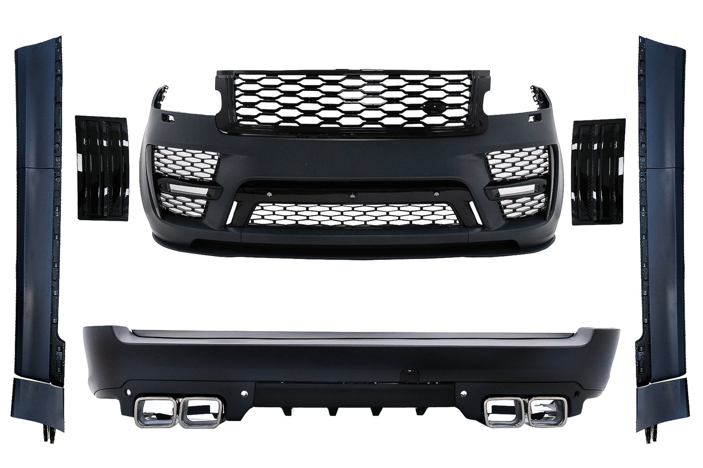 Body Kit für Vogue IV L405 SWB 2018+ Stoßstange schalldämpfer Spitzen SVO Look Carpartstuning Austria