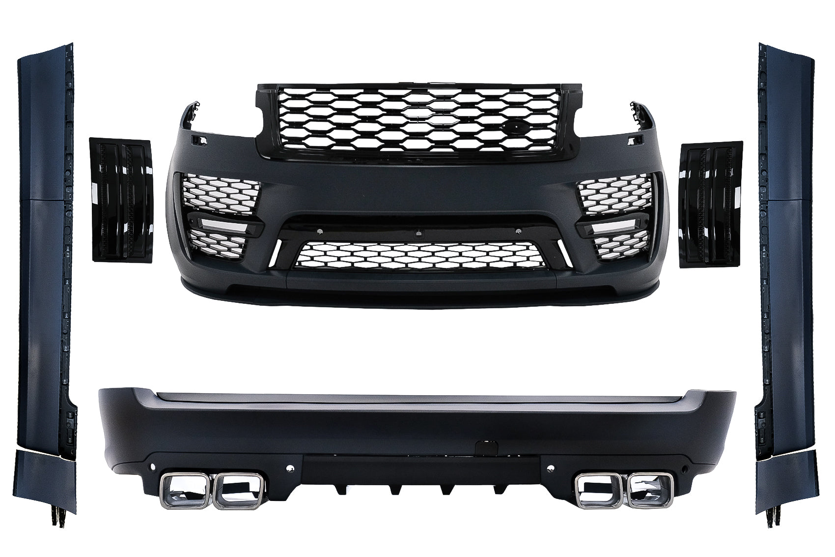 Body Kit für Vogue IV L405 SWB 2018+ Stoßstange schalldämpfer Spitzen SVO Look Carpartstuning Austria