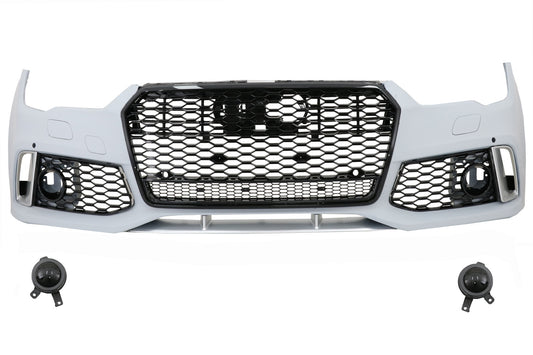 Frontstoßstange für Audi A7 4G Facelift 15-18 Seitengitter RS7 Design CarPartsTuning
