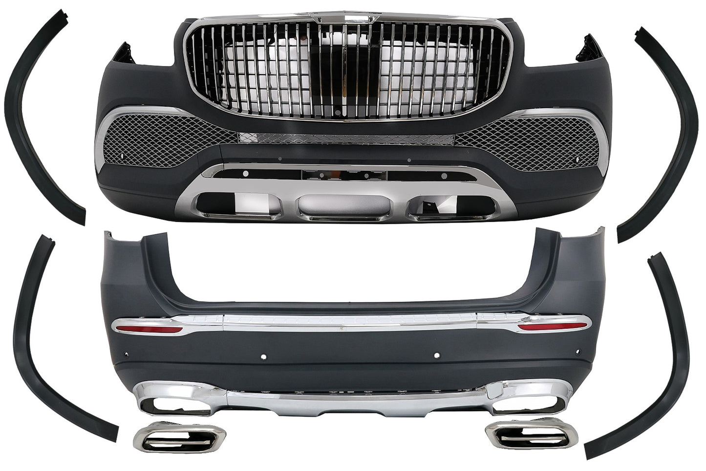 Bodykit für Mercedes GLS SUV X167 19-23 Stoßstangen Radkästen M-Design Carpartstuning Austria