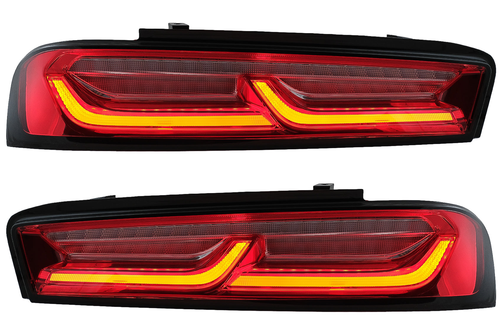 Voll LED Rückleuchten Lichtleiste Passend Für Chevrolet Camaro (2015-2017) Rot Mit Sequentiellem Dynamischem Blinklicht KITT