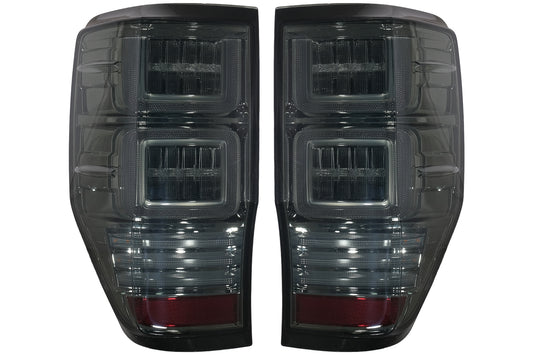 Rückleuchten LED Passend Für Ford Ranger (2012-2018) Mit Sequentiellen Dynamischen Blinkern Smoke KITT