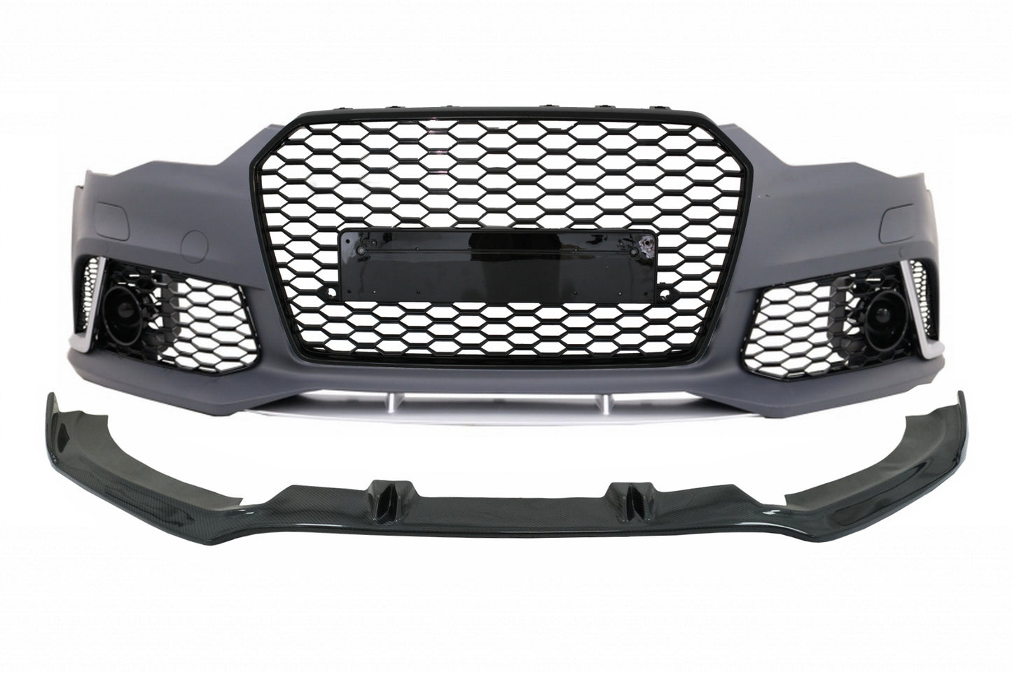 Frontstoßstange für Audi A6 C7 4G 11-15 Add-On Spoiler Lippe RS6 Look CarPartsTuning