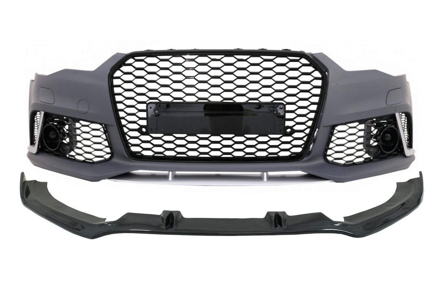 Frontstoßstange für Audi A6 C7 4G Facelift 15-18 Anbauspoiler RS6 Look CarPartsTuning