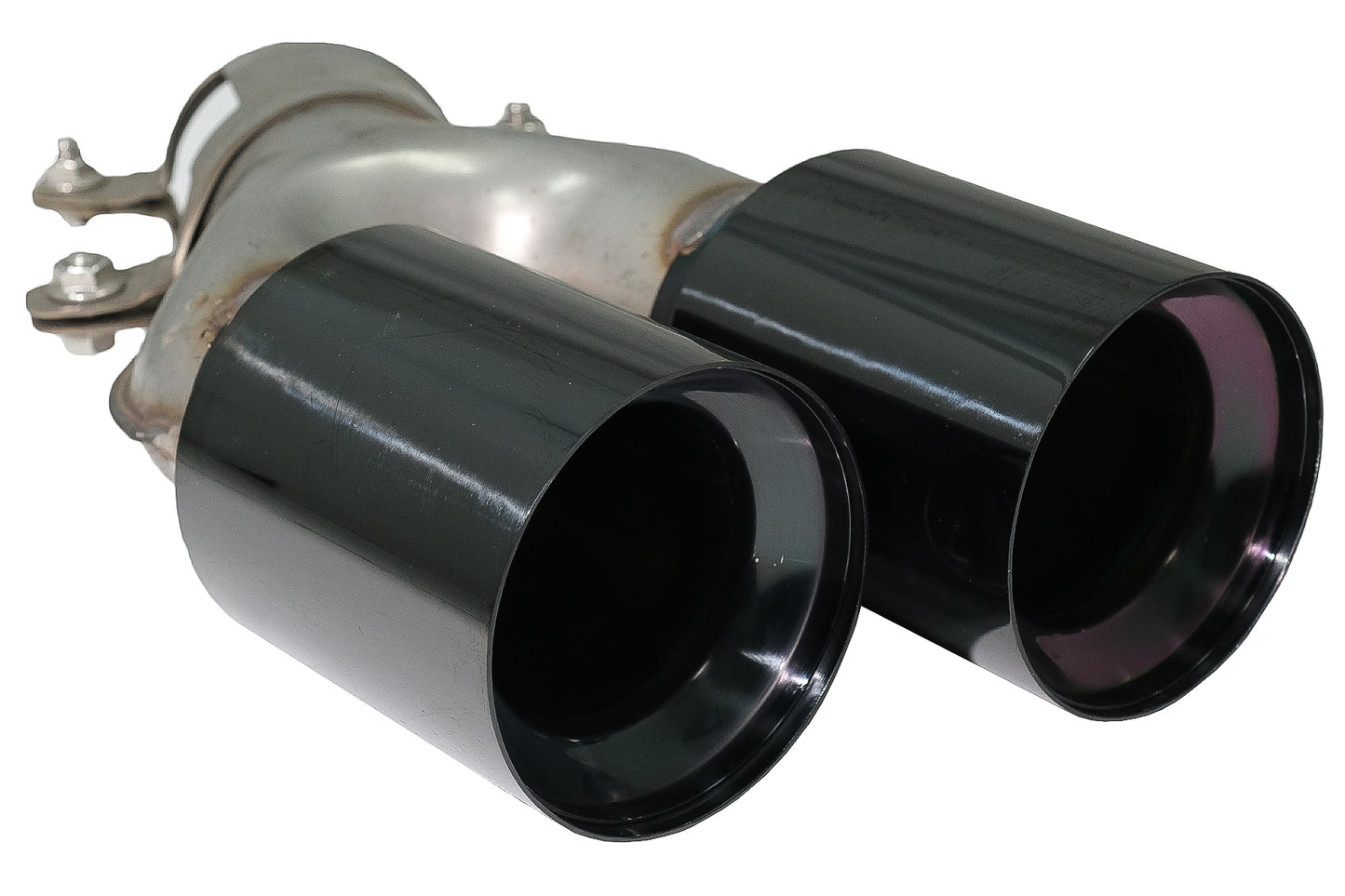 Auspuffblenden passend für BMW 5er G30 G31 G38 (2016-2020) 6er G32 (2016-2020) 540i Design Schwarz KITT Professional Exhaust Systems