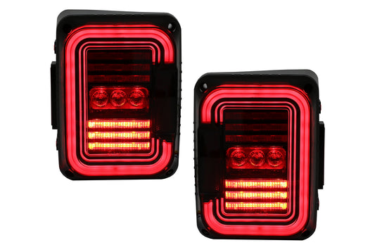 Full LED Rückleuchten geeignet für JEEP Wrangler JK 2007-2017 Rauch CarPartsTuning