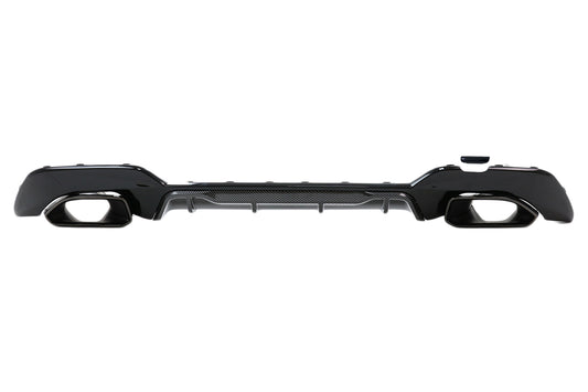 Heckschürzendiffusor Mit Endrohren Passend Für BMW 3er G20 G28 Limousine G21 Touring (2019-Up) M340i M Look Carbon KITT