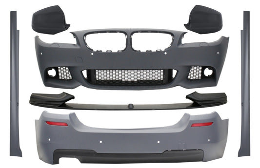 Bodykit Spoiler Lippe Spiegel Abdeckungen Kohlenstoff für BMW 5 F10 Non LCI 11-14 M Look CarPartsTuning