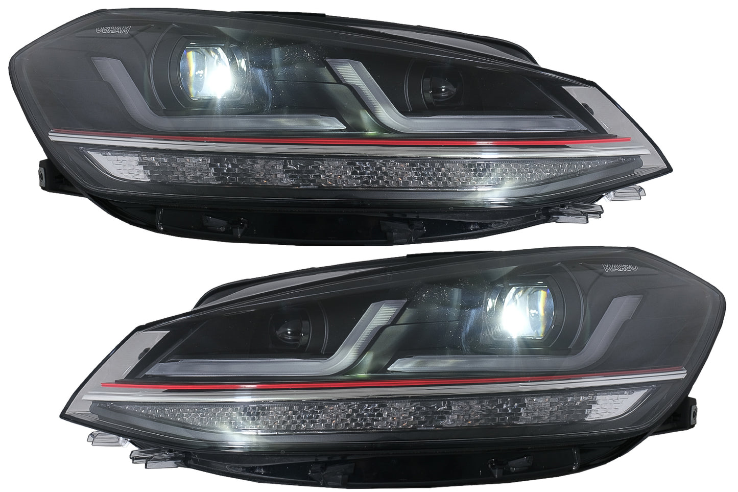 Osram LED Scheinwerfer Spiegel Indikatoren für VW Golf 7.5 17-20 GTI Look Dynamisch CarPartsTuning