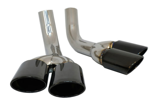 Auspuff Schalldämpfer Tipps Schwarz für Mercedes G-Klasse W463 G500 G55 G63 G65 1998-2018 CarPartsTuning