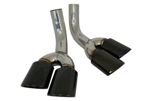 Auspuff Schalldämpfer Tipps Schwarz für Mercedes G-Klasse W463 G500 G55 G63 G65 1998-2018 CarPartsTuning