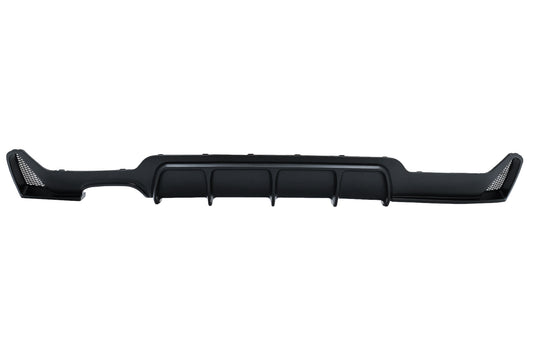 Heckschürze Diffusor Passend Für BMW 4er F32 F33 F36 (2013-2019) Coupé Cabrio M Design Links Doppelauslass Schwarz KITT