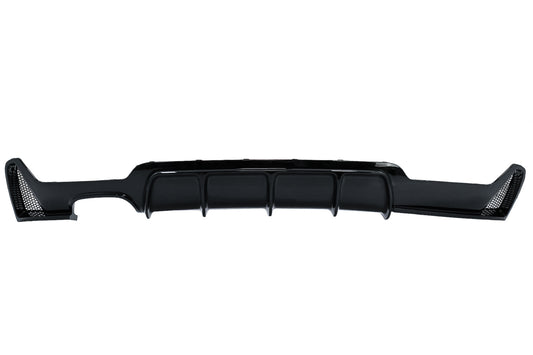 Heckschürze Diffusor Passend Für BMW 4er F32 F33 F36 (2013-2019) Coupe Cabrio M Design Links Doppelauslass Piano Black KITT
