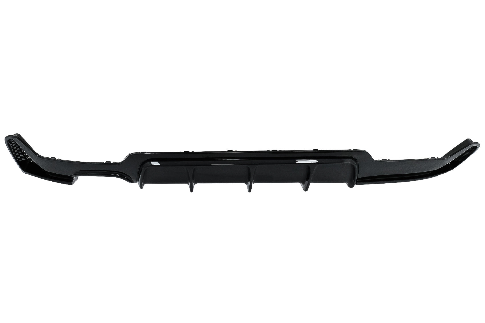 Heckschürze Diffusor Passend Für BMW 4er F32 F33 F36 (2013-2019) Coupe Cabrio M Design Links Doppelauslass Piano Black KITT