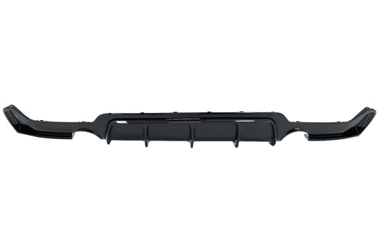 Heckschürzendiffusor Passend Für BMW 4er F32 F33 F36 (2013-2019) Coupe Cabrio M Design Twin SinGLE Outlet Piano Black KITT