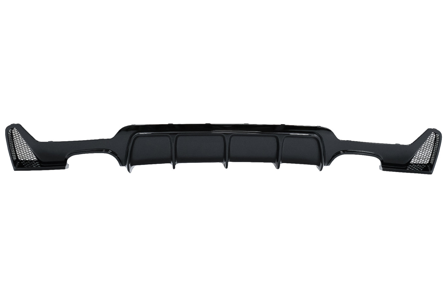 Heckschürzendiffusor Passend Für BMW 4er F32 F33 F36 (2013-2019) Coupe Cabrio M Design Twin Double Outlet Piano Black KITT