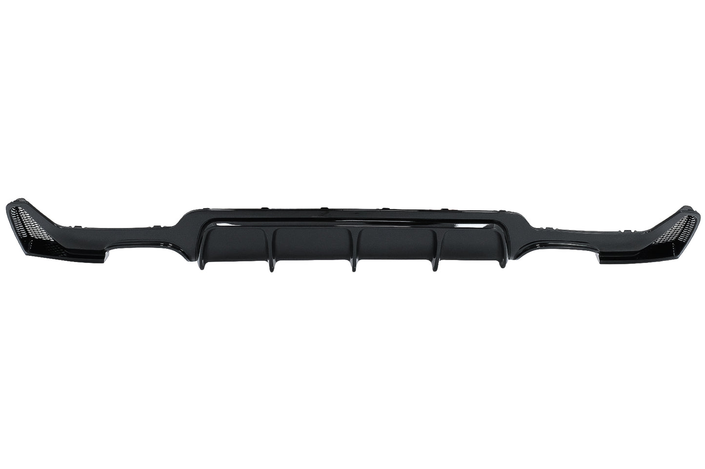 Heckschürzendiffusor Passend Für BMW 4er F32 F33 F36 (2013-2019) Coupe Cabrio M Design Twin Double Outlet Piano Black KITT