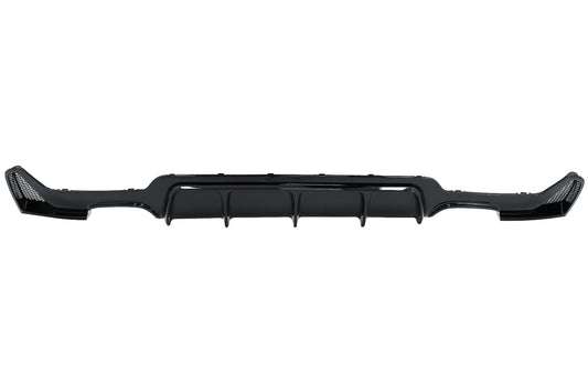 Heckschürzendiffusor Passend Für BMW 4er F32 F33 F36 (2013-2019) Coupe Cabrio M Design Twin Double Outlet Piano Black KITT