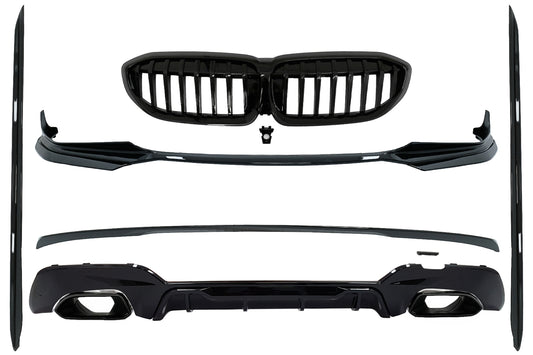 Komplette Bodykit-Erweiterungen Passend Für BMW 3er G20 Limousine G21 Touring (2018-Up) M340i Competition Design Black Tips KITT
