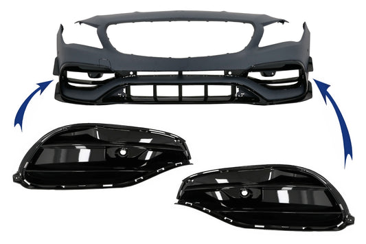 Seitengitter vorderen Stoßstange für Mercedes CLA W117 C117 X117 2013-2018 Facelift CLA45 Look CarPartsTuning