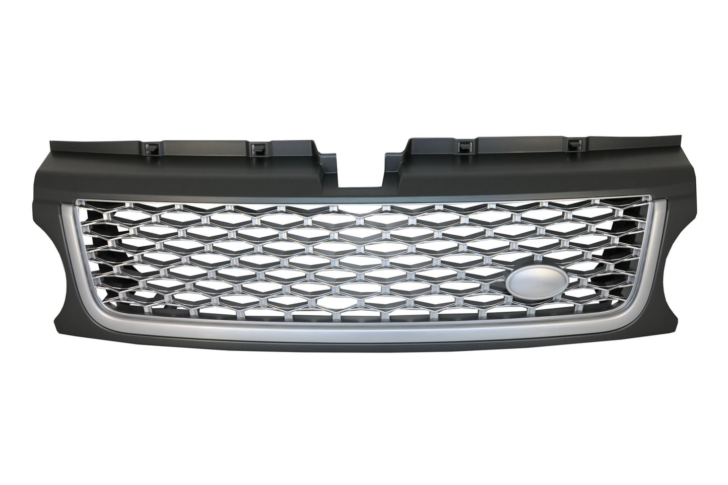 Mittelgrill Und Seitliche Lüftungsschlitze Passend Für Range Rover Sport Facelift (2009-2013) L320 Autobiography Look Full Silver Edition KITT