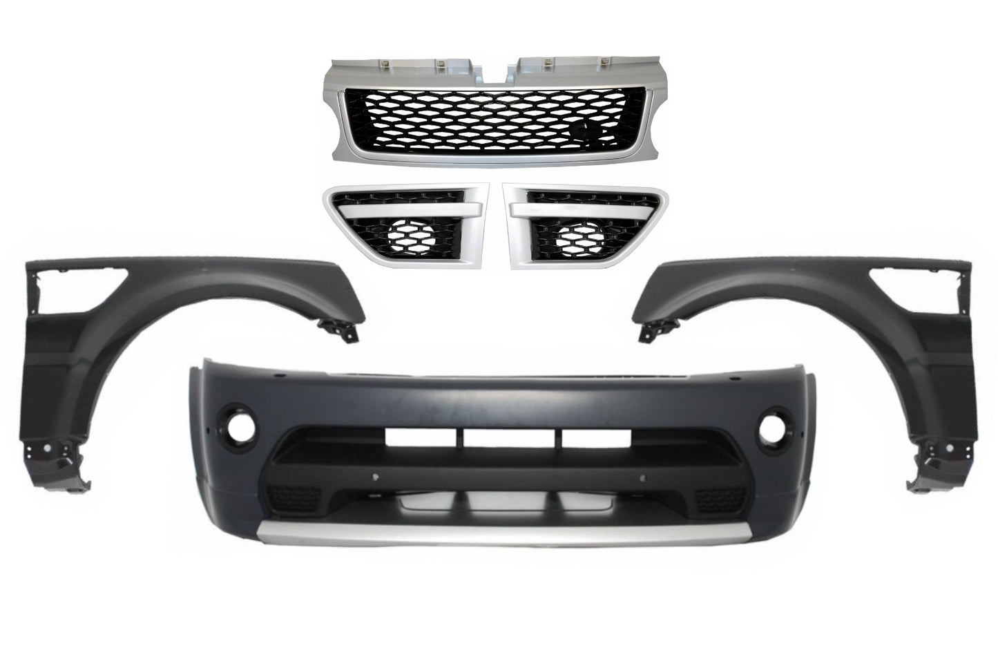 Stoßstange für Sport L320 Facelift 09-13 Kühlergrill Kotflügel Autobiography Look CarPartsTuning