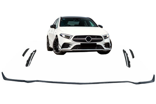 Frontschürzenansatz passend für Mercedes A-Klasse W177 V177 (ab 04.2018) A35 Design Black Edition KITT