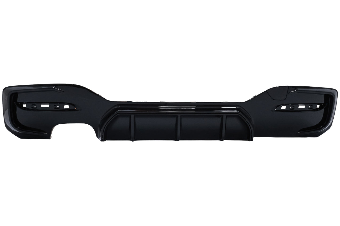 Heckschürze Spoiler Volant Diffusor Links Doppelauslass Passend Für BMW 1er F20 F21 LCI (2015-2019) Piano Black KITT