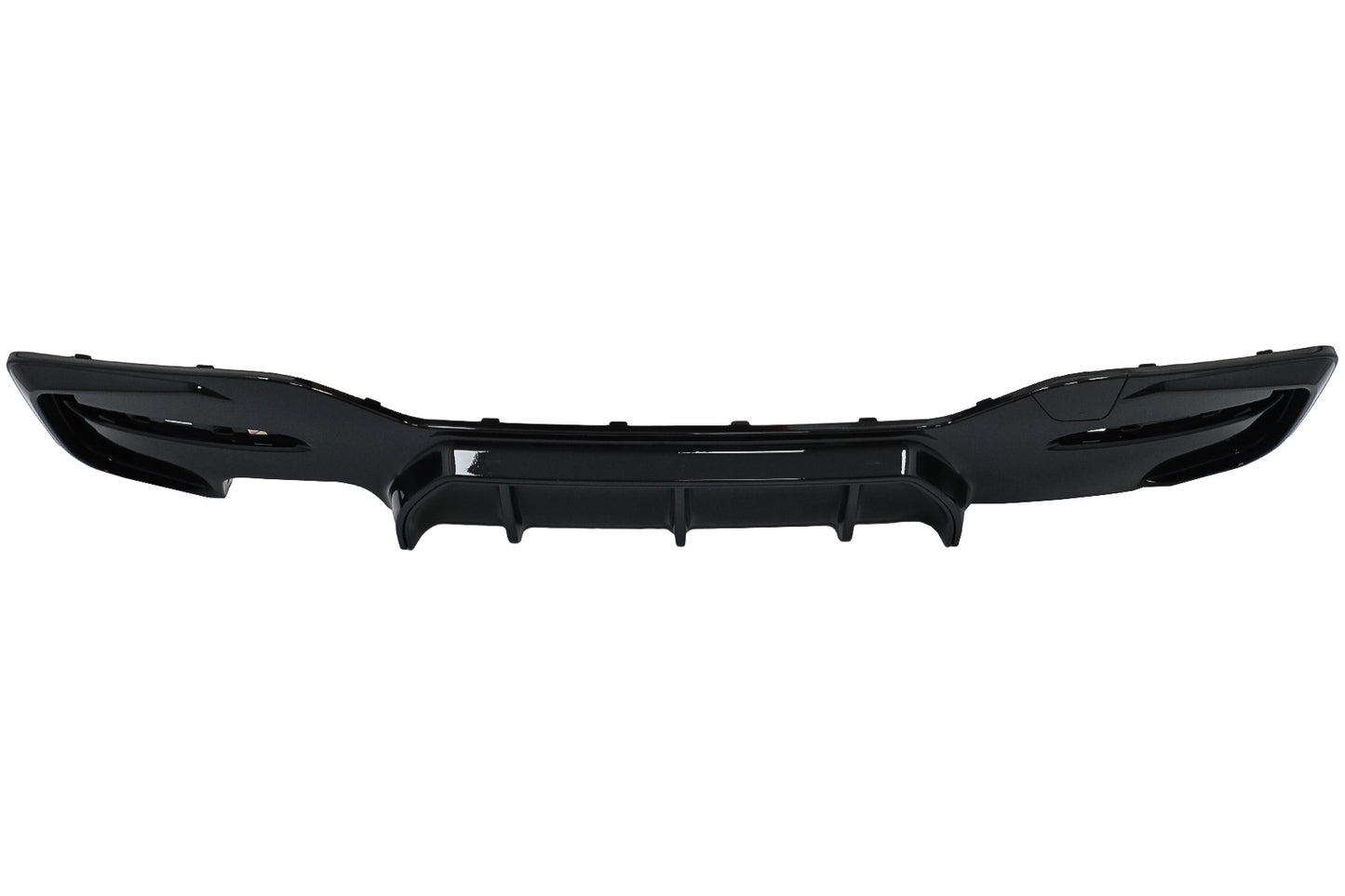 Heckschürze Spoiler Volant Diffusor Links Doppelauslass Passend Für BMW 1er F20 F21 LCI (2015-2019) Piano Black KITT
