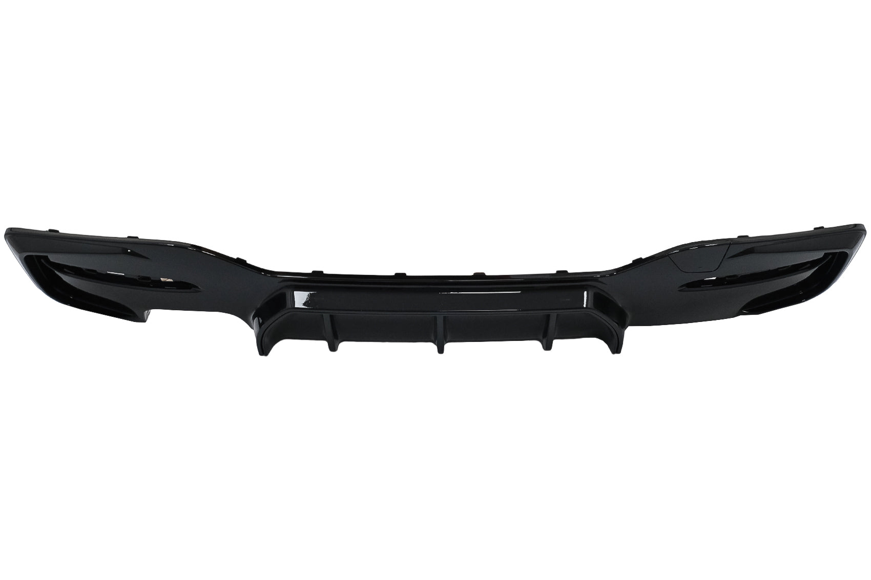 Heckschürze Spoiler Volant Diffusor Links Doppelauslass Passend Für BMW 1er F20 F21 LCI (2015-2019) Piano Black KITT