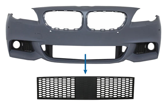 Frontstoßstange Mittleres Unteres Gitter Passend Für BMW 5er F10 F11 M-Tech (2009-2017) Für Gem KITT Specials