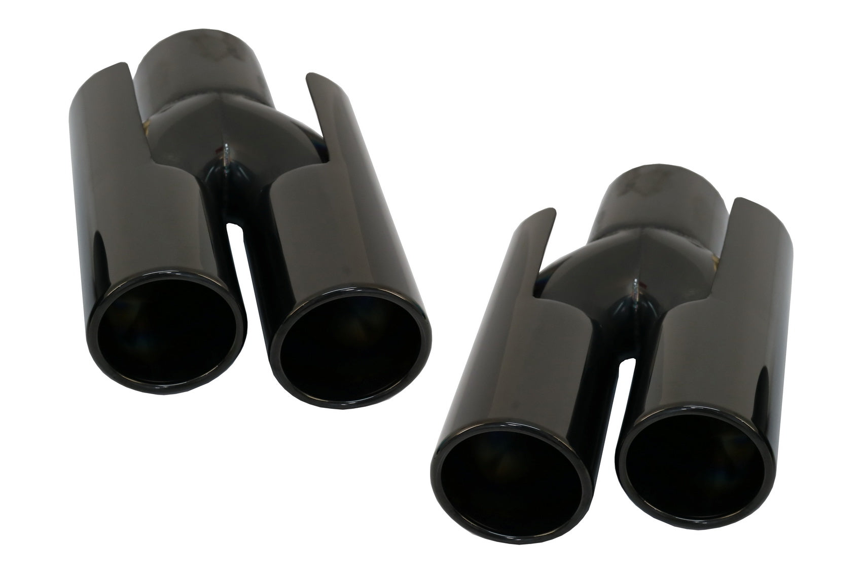 Auspuff Endrohre Passend Für BMW E60 E90 E92 E93 F10 F30 M3 M5 M6 Design Piano Black KITT Professional Exhaust Systems
