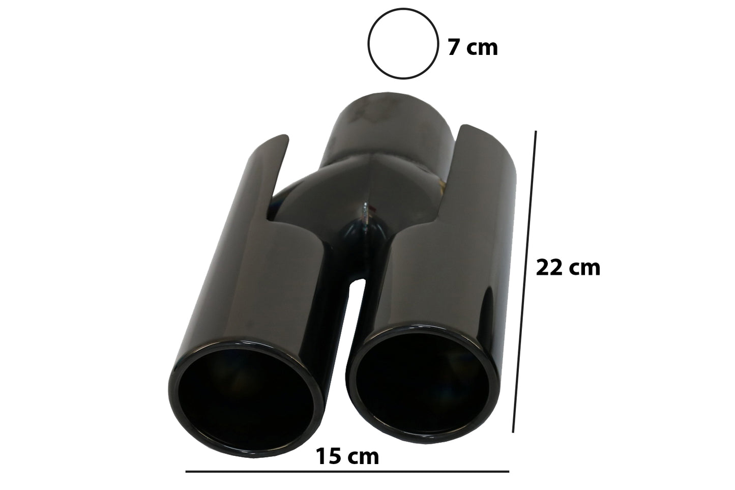 Auspuff Endrohre Passend Für BMW E60 E90 E92 E93 F10 F30 M3 M5 M6 Design Piano Black KITT Professional Exhaust Systems