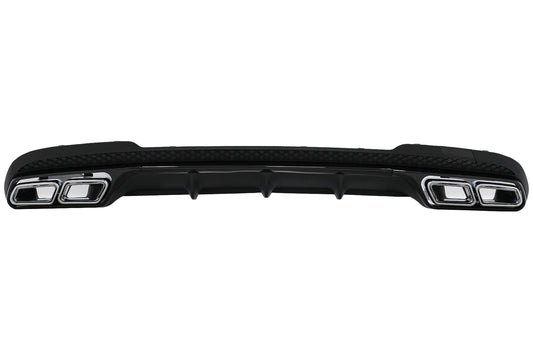 Diffusor Chrom Tipps für Mercedes E W212 S212 Facelift 13-16 nur Sport Stoßstange CarPartsTuning