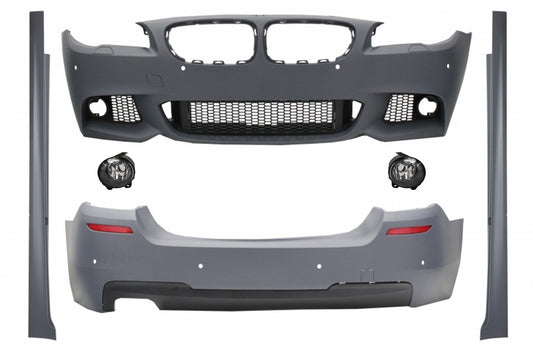Body Kit für BMW F10 5er 11-14 Stoßstange Seitenschweller Nebelscheinwerfer M-Technik Look CarPartsTuning