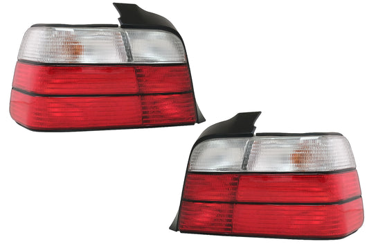 Rückleuchten passend für BMW 3er E36 Limousine (12.1990-1998) Rot Klar KITT Lightning