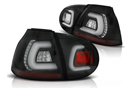 Volle LED Rücklichter für VW Golf V 5 Linkslenker 04-09 Schwarz Urban Style- CarPartsTuning