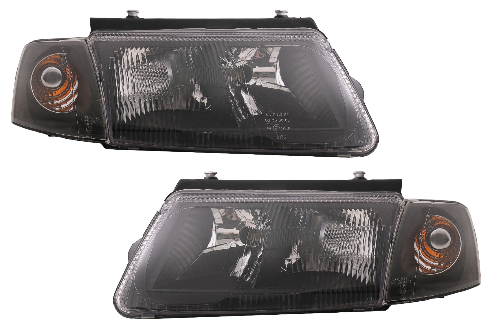 Scheinwerfer für VW Passat B5 3B 11.1996-08.2000 Schwarz LHD CarPartsTuning
