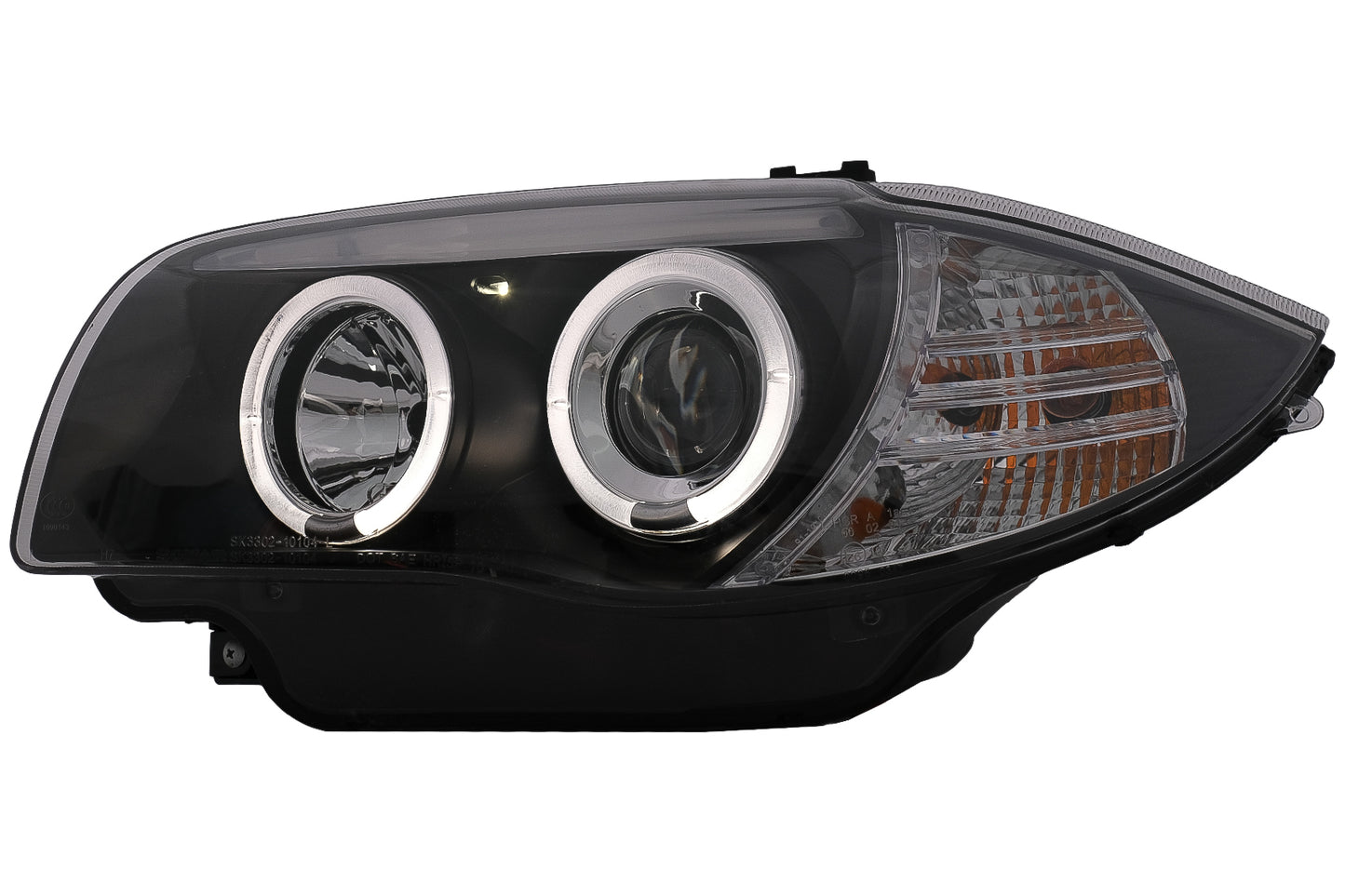 Angel Eyes Scheinwerfer für BMW 1er E81 E82 E87 E88 2004-2011 Schwarz CarPartsTuning