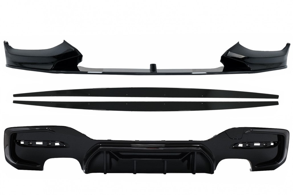 Frontschürzenspoiler Passend Für BMW 1er F20 F21 LCI Mit Heckschürzenspoiler Volant Diffusor Und Seitenschweller Verbreiterungen Fließheck M Sport KITT