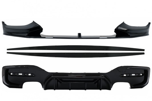 Frontschürzenspoiler Passend Für BMW 1er F20 F21 LCI Mit Heckschürzenspoiler Volant Diffusor Und Seitenschweller Verbreiterungen Fließheck M Sport KITT