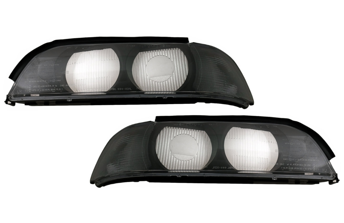 ScheinwerferGLAs Links Und Rechts Rauchgrau Passend Für BMW 5er E39 (1995-2000) KITT Specials