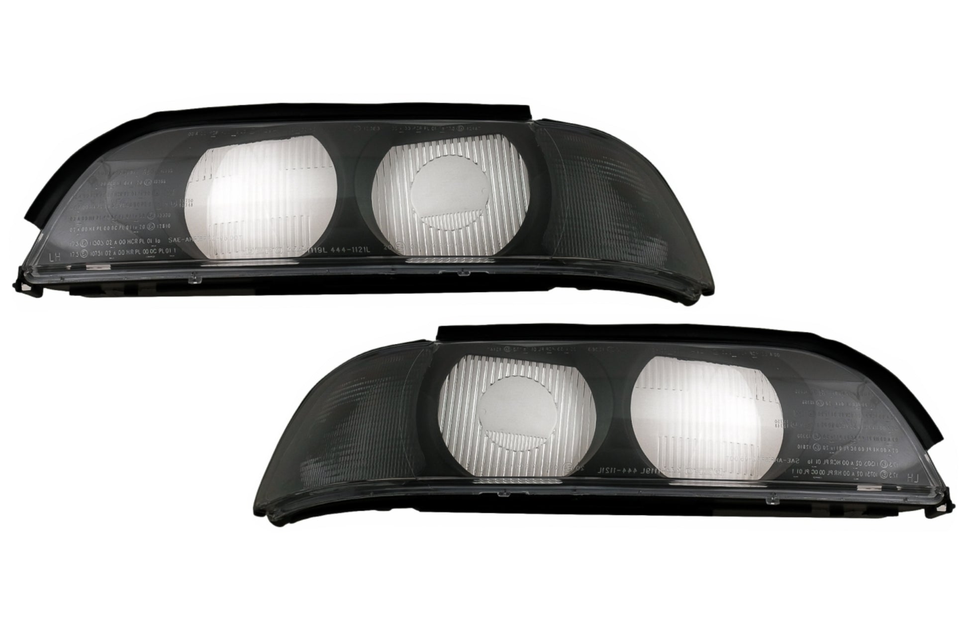 ScheinwerferGLAs Links Und Rechts Rauchgrau Passend Für BMW 5er E39 (1995-2000) KITT Specials