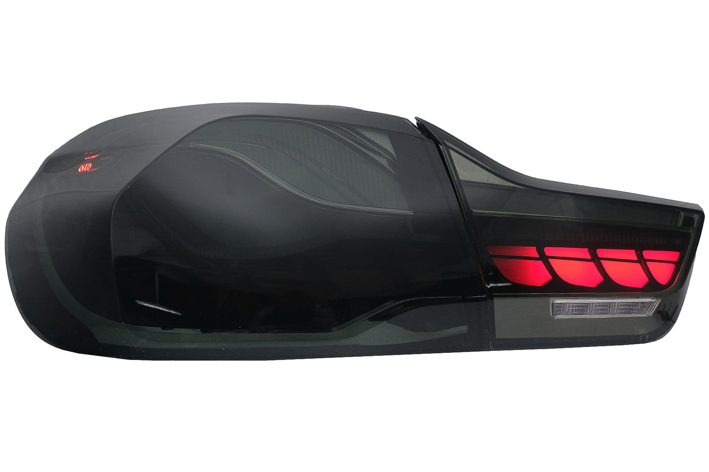 Geölte Rückleuchten Passend Für BMW 4er F32 F33 F36 M4 F82 F83 (2013-03.2019) Red Smoke Mit Dynamischem Abbiegelicht KITT