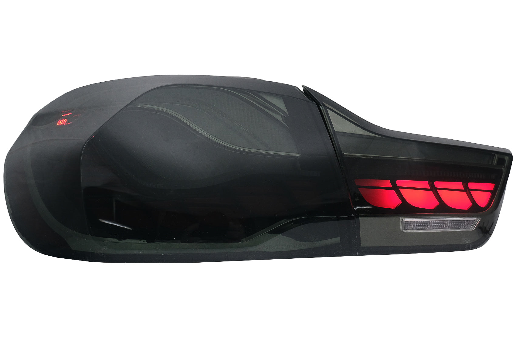 Geölte Rückleuchten Passend Für BMW 4er F32 F33 F36 M4 F82 F83 (2013-03.2019) Red Smoke Mit Dynamischem Abbiegelicht KITT