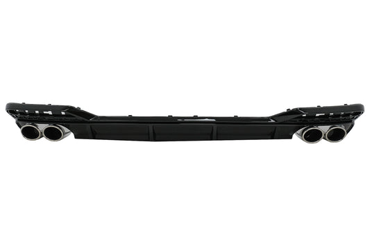 Heckstoßstangendiffusor für Audi A5 F5 Facelift S-Linie 2020+ Glänzend schwarz CarPartsTuning