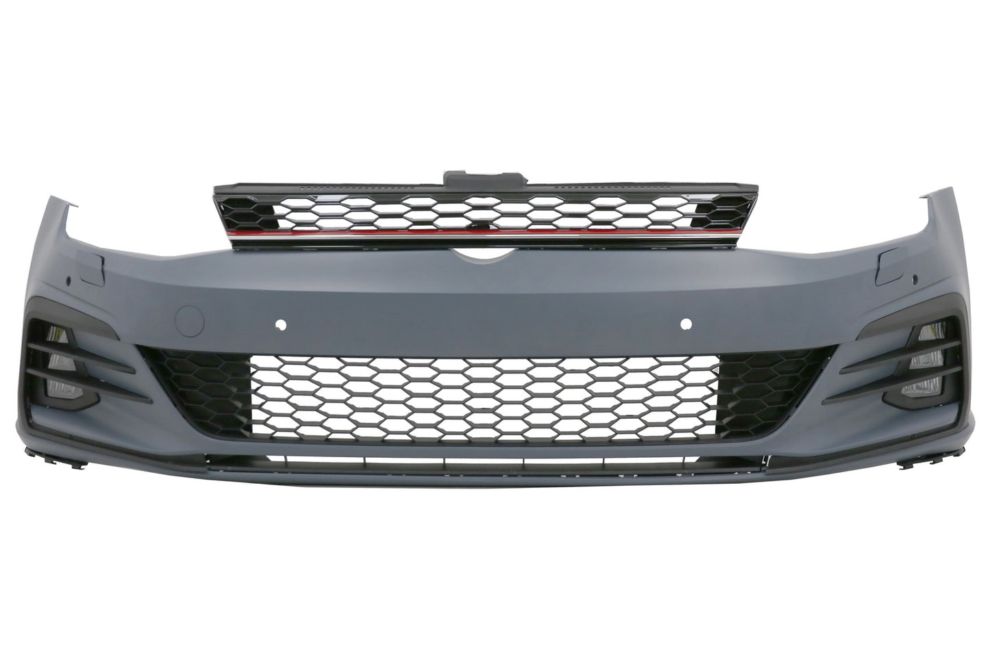 Stoßstange für VW Golf VII 7 5G 13-17 7,5 Seitengitter LED Nebelscheinwerfer GTI Look CarPartsTuning