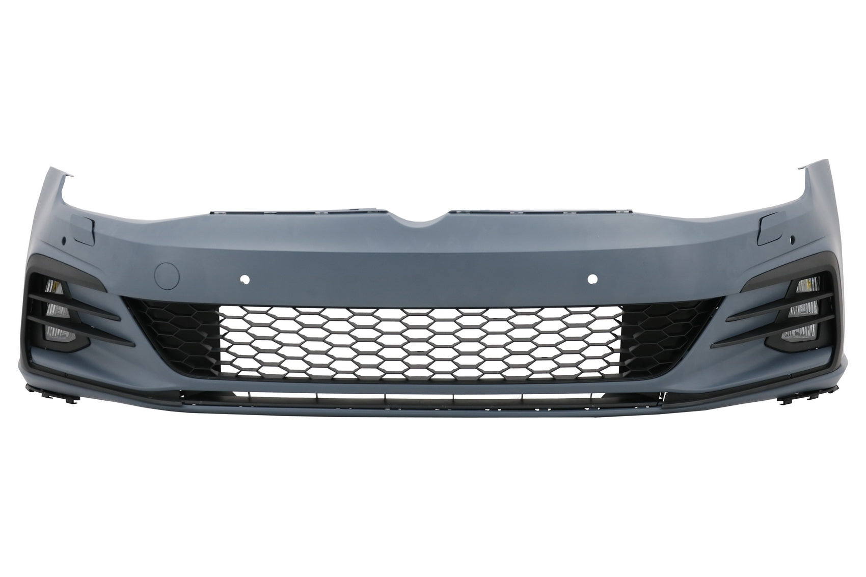 Stoßstange für VW Golf VII 7 5G 13-17 7,5 Seitengitter LED Nebelscheinwerfer GTI Look CarPartsTuning