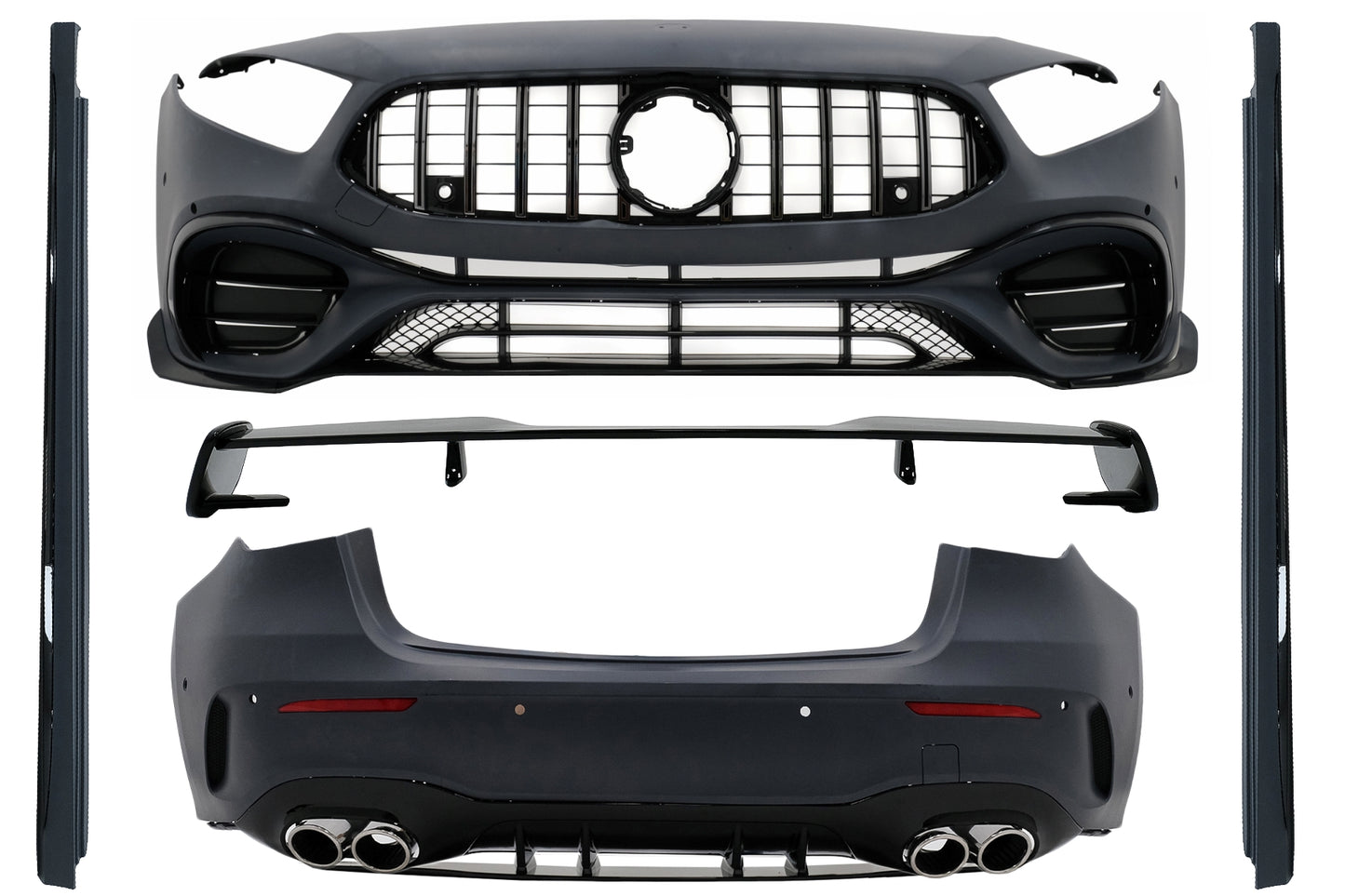 Bodykit für Mercedes A-Klasse W177 Schrägheck 5-Türer 2018+ A45 Design CarPartsTuning